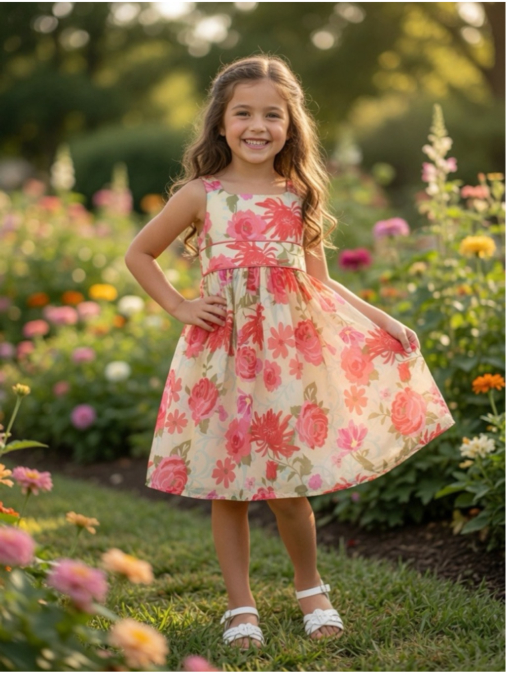 Bonnie Jean girls floral dress size 6